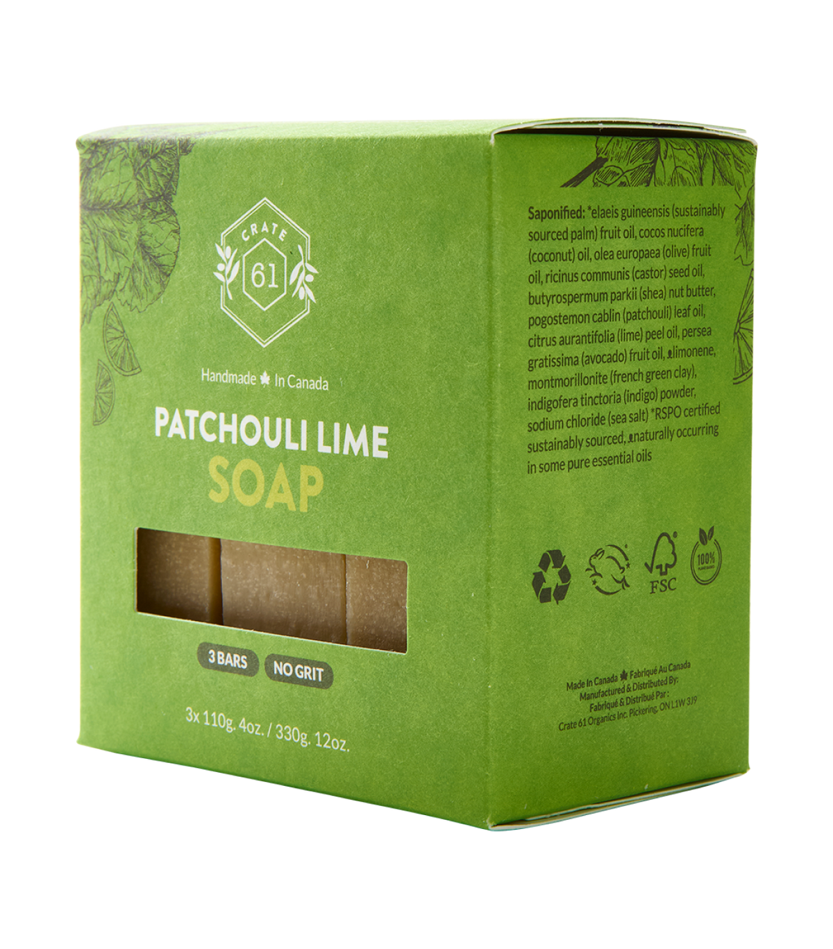 Crate 61 Organics Patchouli Lime 手工皂｜日常生活及個人護理 | 海外代購-手工皂-FIT MART 香港智能健康及運動生活用品專門店：筋膜槍、瑜伽輔助工具、智能健身設備