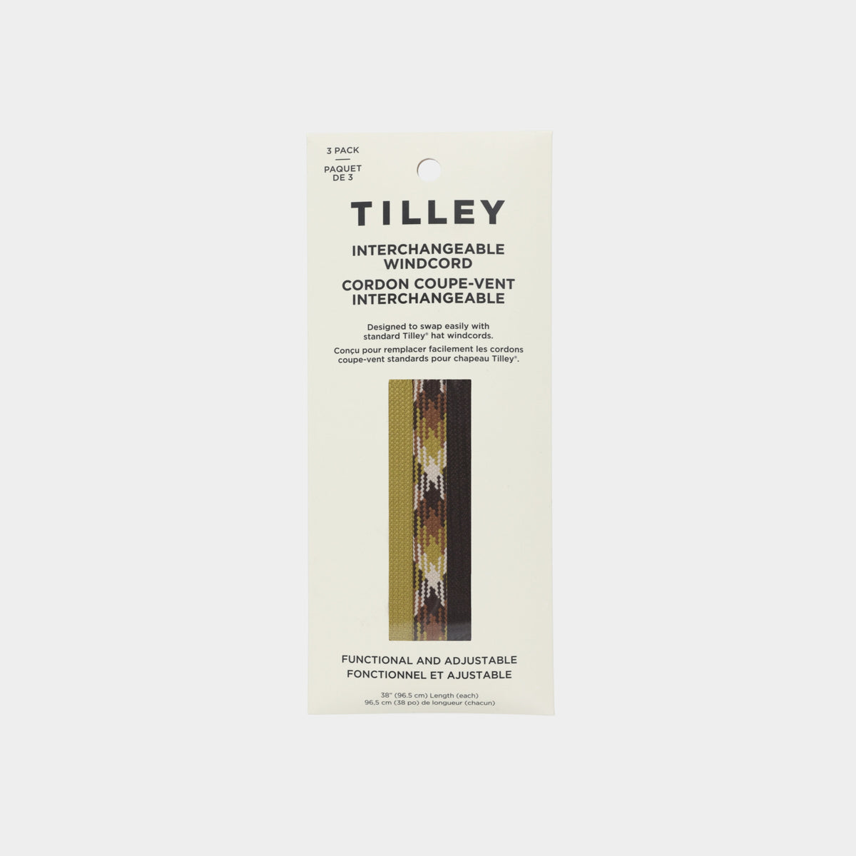 Tilley Tilley Premium 防風帽繩 (3 Pack)｜戶外運動及日常生活 | 海外代購-旅行及戶外用品-FIT MART 香港智能健康及運動生活用品專門店：筋膜槍、瑜伽輔助工具、智能健身設備