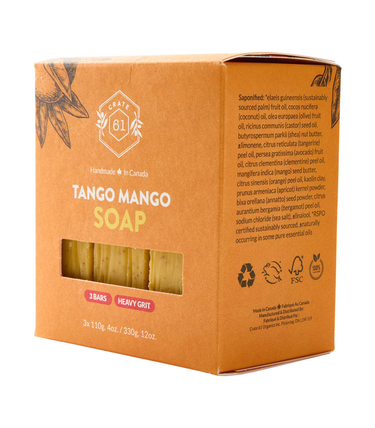 Crate 61 Organics Tango Mango 手工皂｜日常生活及個人護理 | 海外代購-手工皂-FIT MART 香港智能健康及運動生活用品專門店：筋膜槍、瑜伽輔助工具、智能健身設備