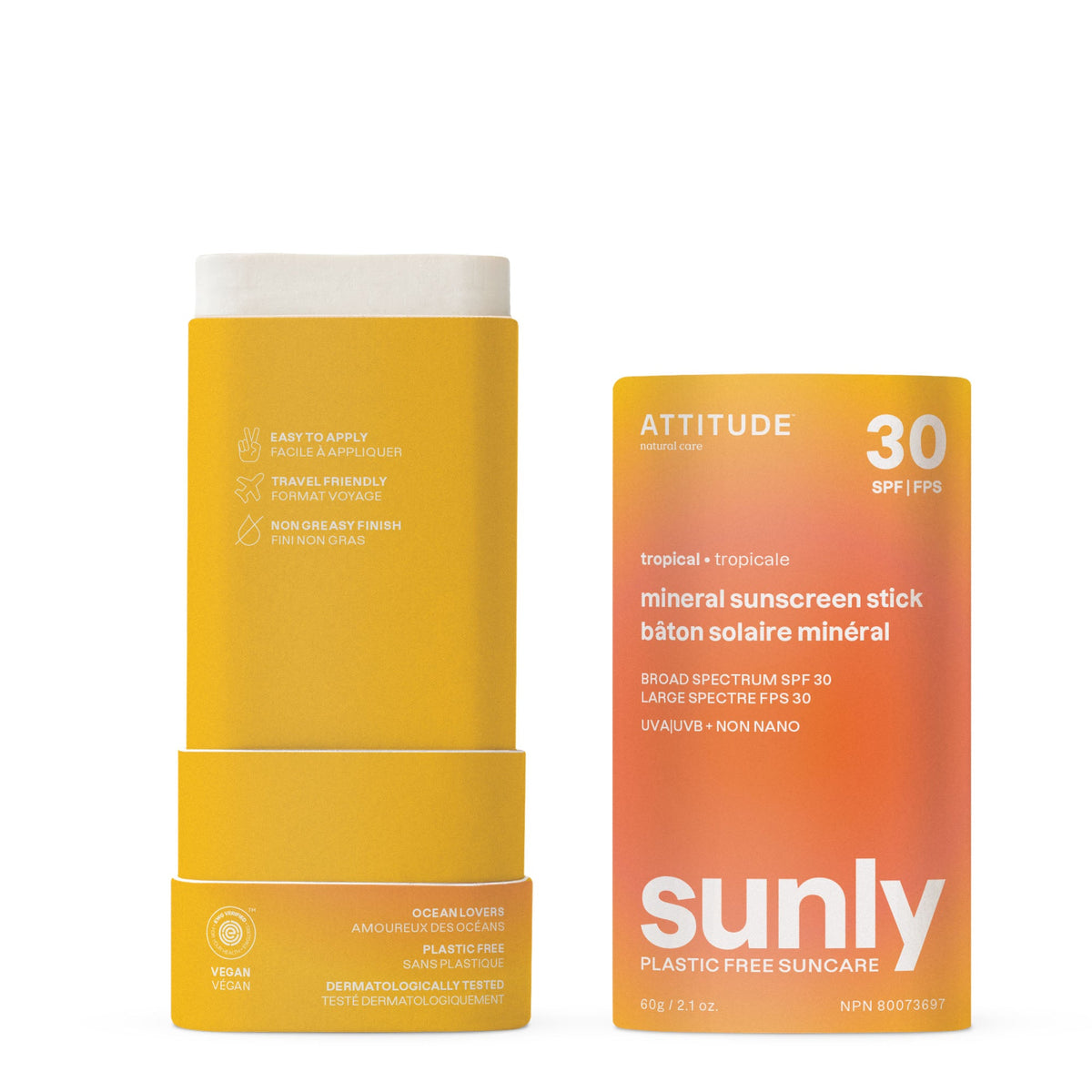 【健康生活精選】ATTITUDE 礦物 Sunscreen Stick｜SPF 30 | 海外代購-防曬及曬後護理-FIT MART 香港智能健康及運動生活用品專門店：筋膜槍、瑜伽輔助工具、智能健身設備