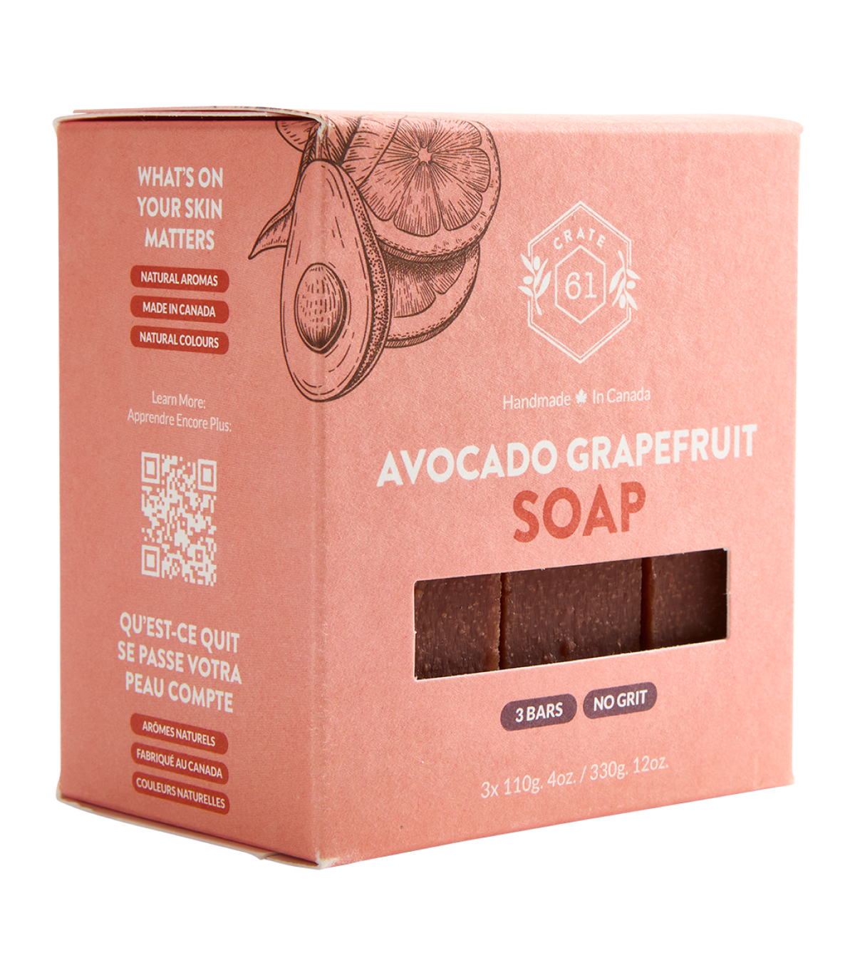 Crate 61 Organics Avocado Grapefruit 手工皂｜日常生活及個人護理 | 海外代購-手工皂-FIT MART 香港智能健康及運動生活用品專門店：筋膜槍、瑜伽輔助工具、智能健身設備