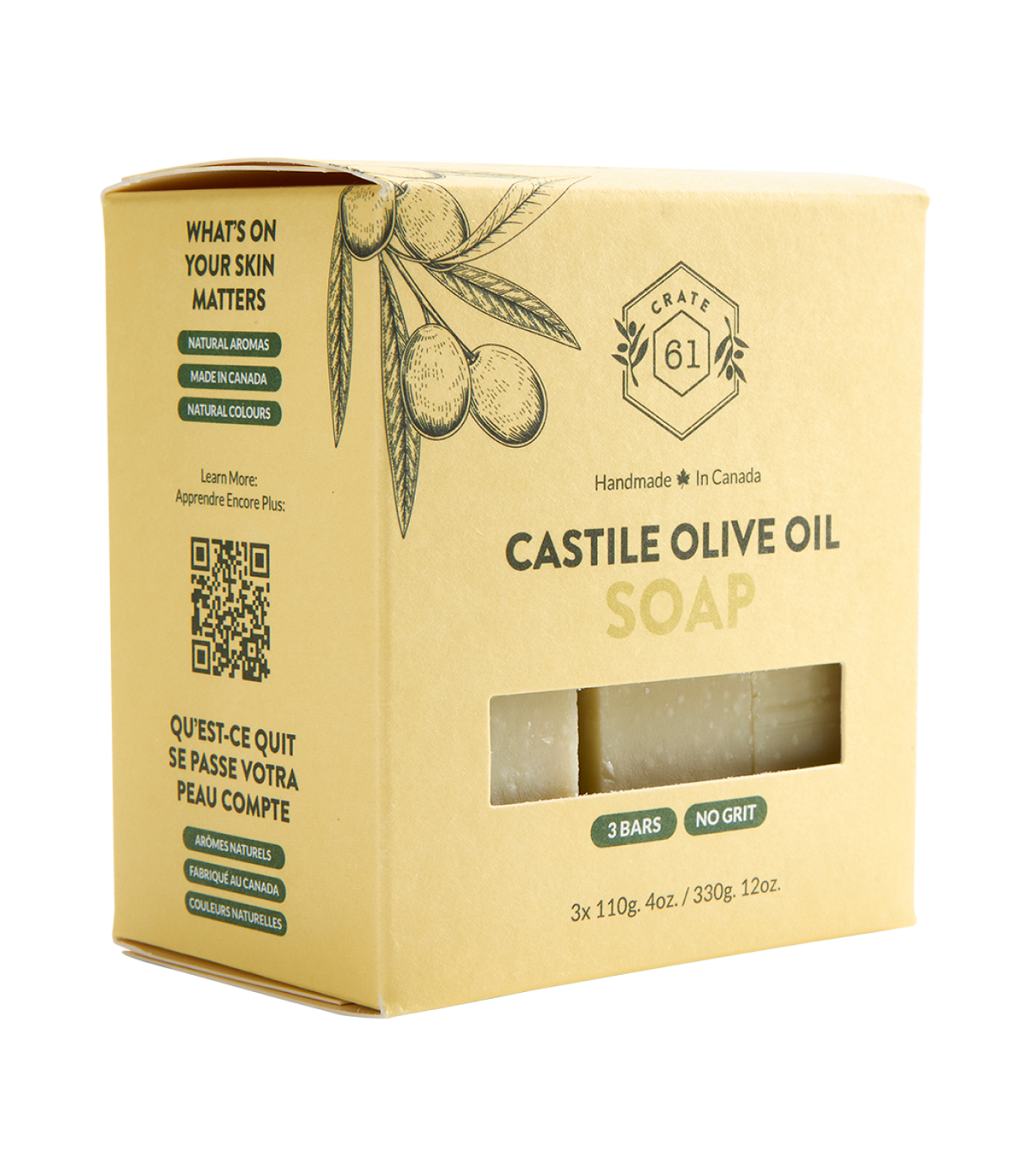 Crate 61 Organics Castile Olive Oil 手工皂｜日常生活及個人護理 | 海外代購-手工皂-FIT MART 香港智能健康及運動生活用品專門店：筋膜槍、瑜伽輔助工具、智能健身設備
