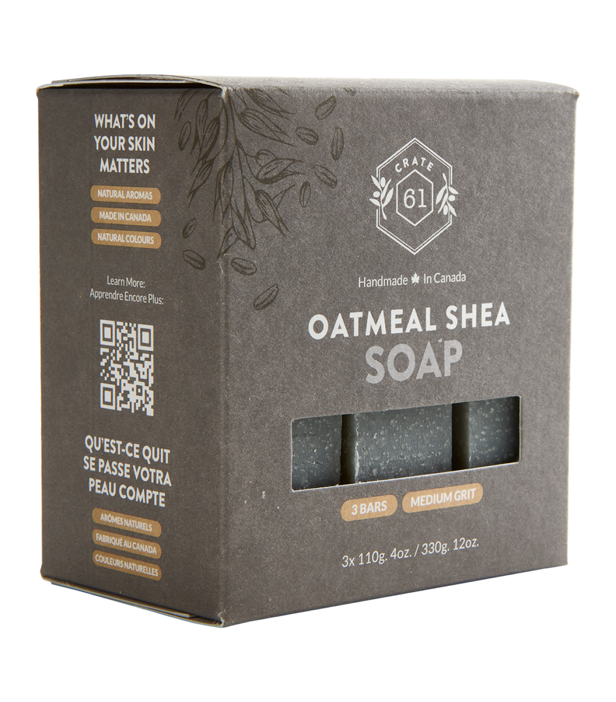Crate 61 Organics 燕麥 Shea 手工皂｜日常生活及個人護理 | 海外代購-手工皂-FIT MART 香港智能健康及運動生活用品專門店：筋膜槍、瑜伽輔助工具、智能健身設備