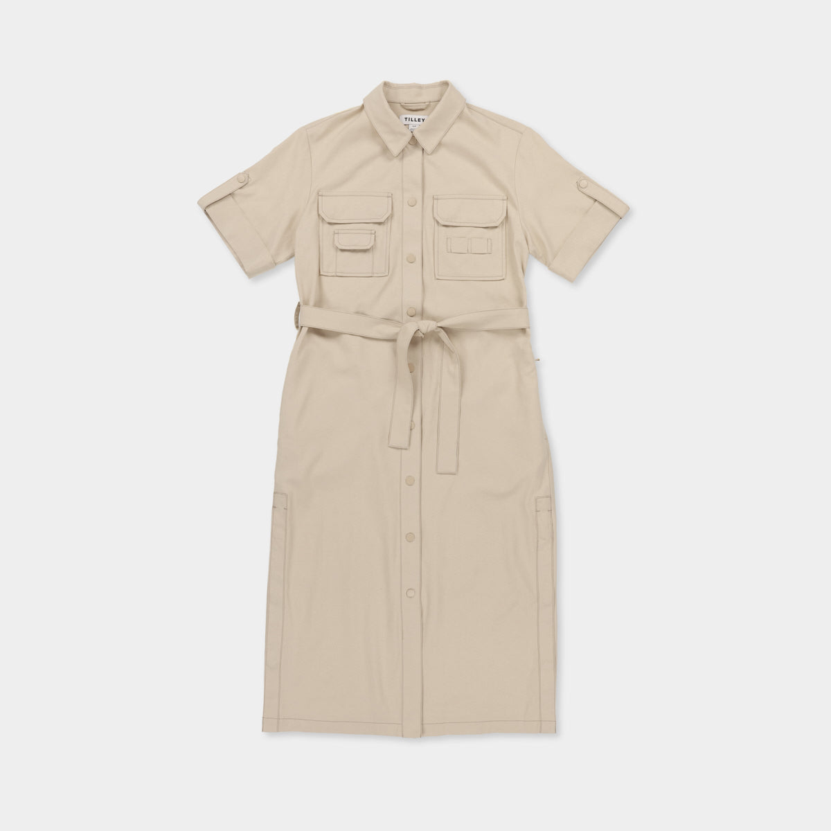 Tilley Tencel 棉質 Safari Midi 連身裙｜戶外運動及日常生活 | 海外代購-旅行服飾-FIT MART 香港智能健康及運動生活用品專門店：筋膜槍、瑜伽輔助工具、智能健身設備