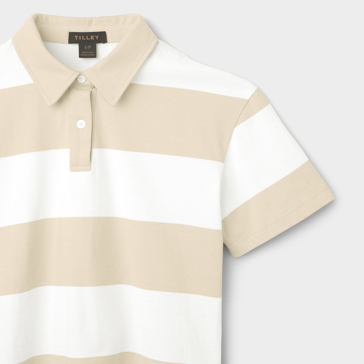 Tilley Stripe Marine Cropped Polo 恤｜戶外運動及日常生活 | 海外代購-戶外服飾-FIT MART 香港智能健康及運動生活用品專門店：筋膜槍、瑜伽輔助工具、智能健身設備