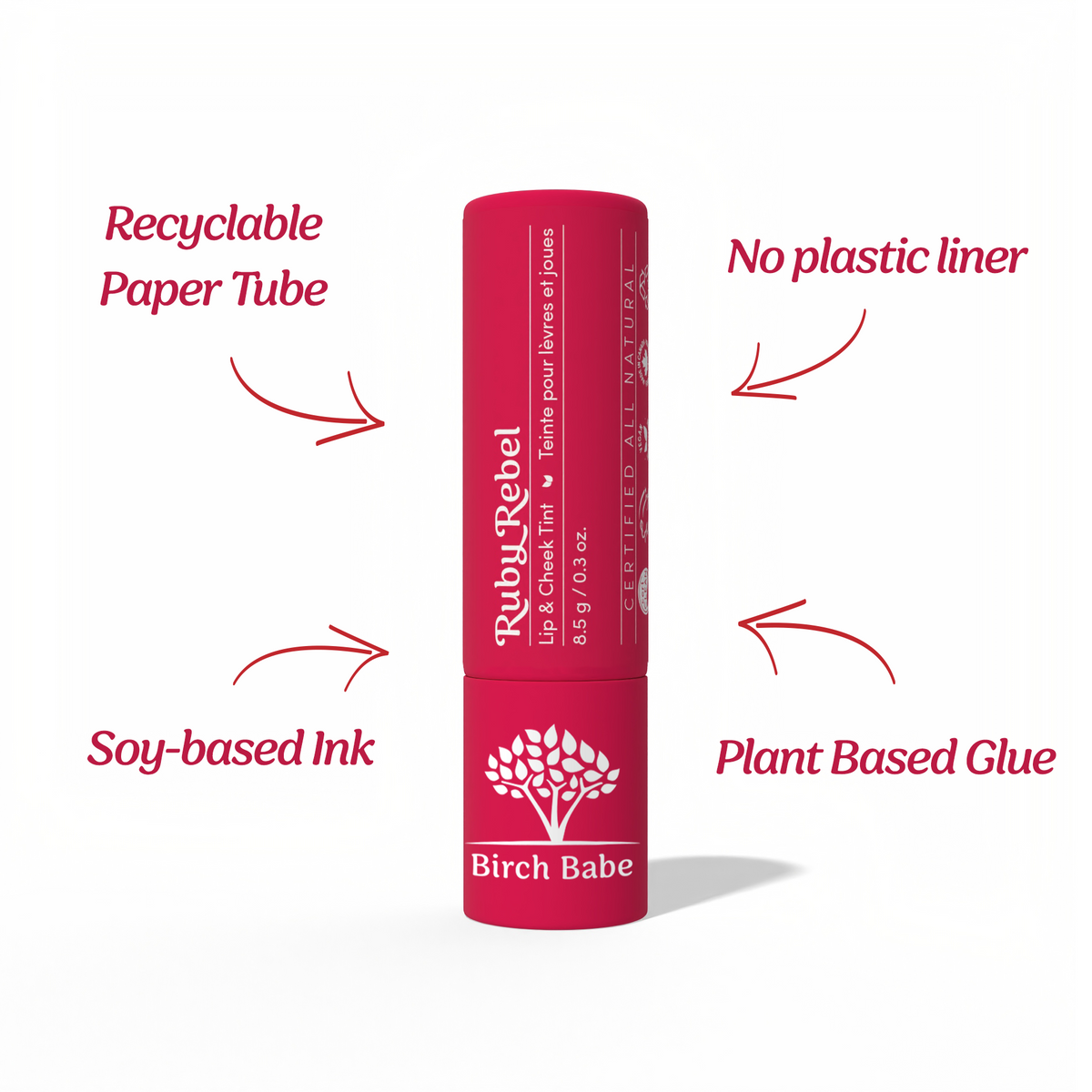 【日常健康生活】Birch Babe Lip & Cheek Tints and Balm 彩妝用品 | 海外代購-彩妝用品-FIT MART 香港智能健康及運動生活用品專門店：筋膜槍、瑜伽輔助工具、智能健身設備