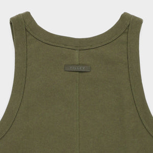 Tilley High Neck Rib Tank 上衣｜戶外運動及日常生活 | 海外代購-戶外服飾-FIT MART 香港智能健康及運動生活用品專門店：筋膜槍、瑜伽輔助工具、智能健身設備