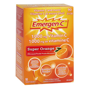 Emergen-C Super Orange 維他命C 1000mg 電解質沖劑 (30包 x 3盒)-Supplements-FIT MART 香港智能健康及運動生活用品專門店：筋膜槍、瑜伽輔助工具、智能健身設備