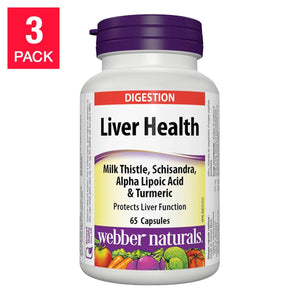 Webber Naturals 3合1 特強護肝配方 (奶薊草+五味子+硫辛酸) 195粒 (65粒 x 3樽) | 海外代購-Supplements-FIT MART 香港智能健康及運動生活用品專門店：筋膜槍、瑜伽輔助工具、智能健身設備