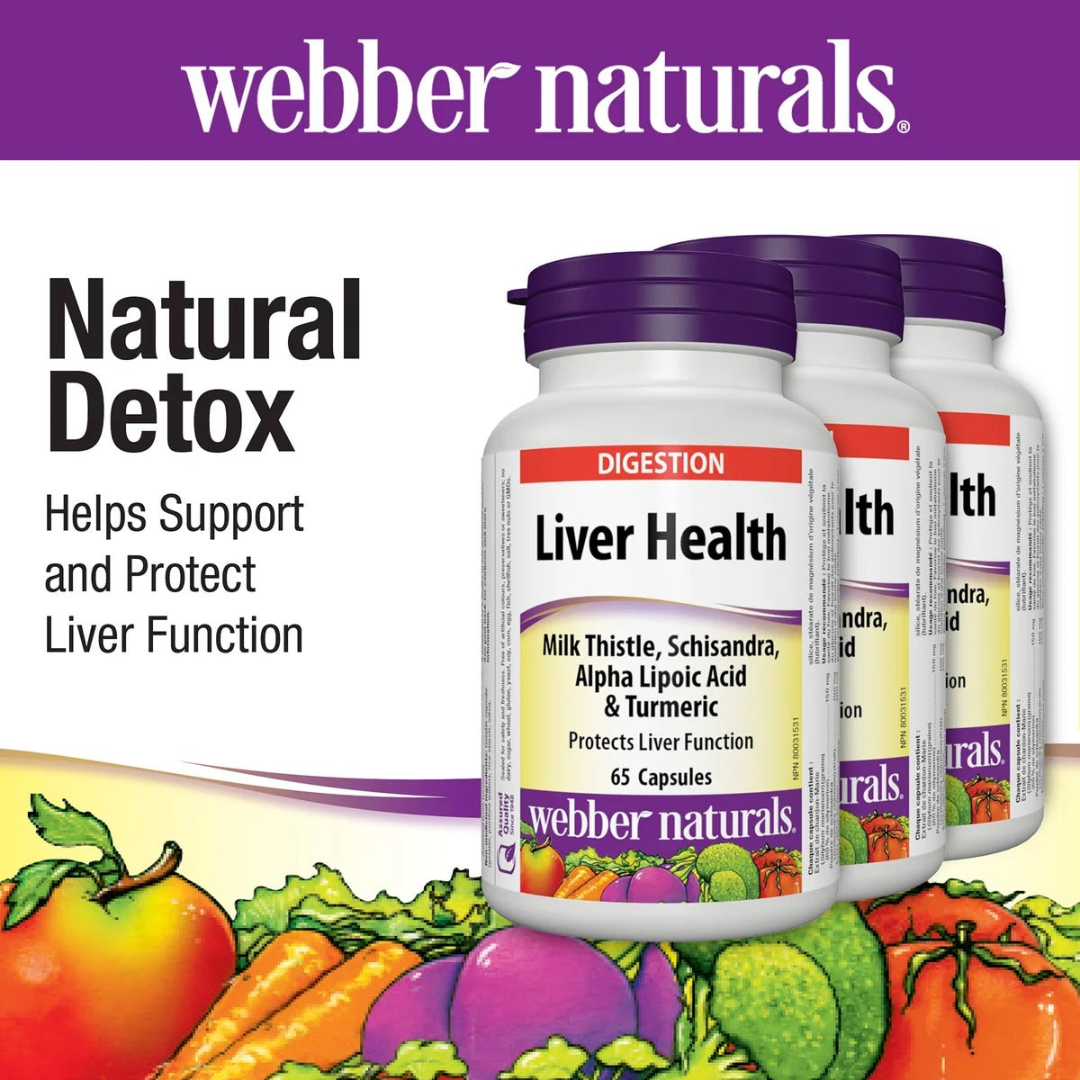 Webber Naturals 3合1 特強護肝配方 (奶薊草+五味子+硫辛酸) 195粒 (65粒 x 3樽) | 海外代購-Supplements-FIT MART 香港智能健康及運動生活用品專門店：筋膜槍、瑜伽輔助工具、智能健身設備