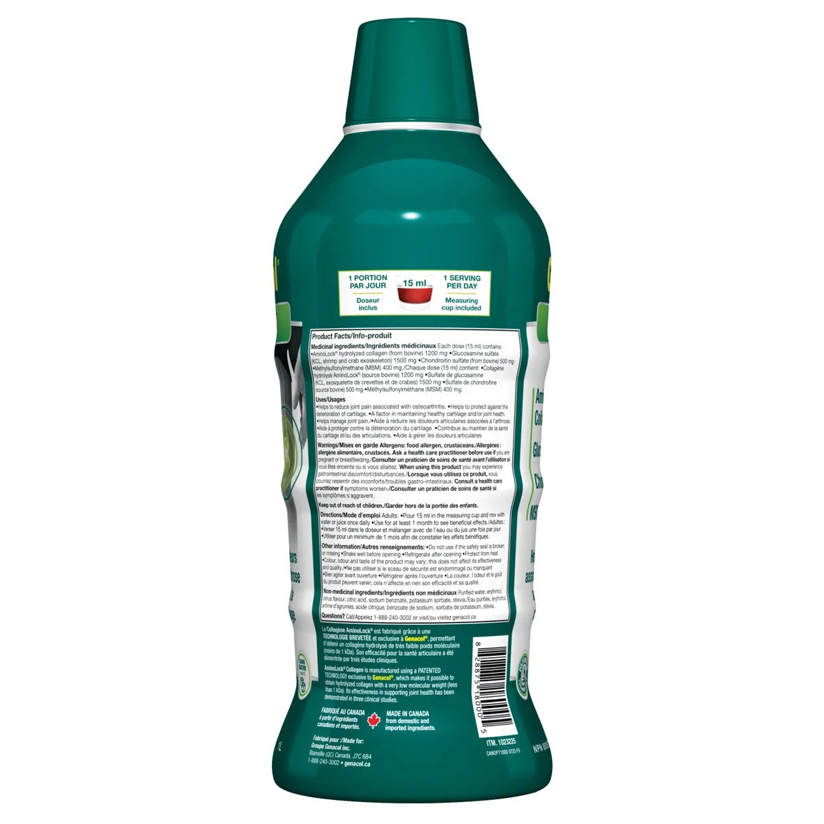 Genacol Optimum 4合1 特強關節修復液 (膠原蛋白+葡萄糖胺+軟骨素+MSM) 1公升 | 海外代購-Supplements-FIT MART 香港智能健康及運動生活用品專門店：筋膜槍、瑜伽輔助工具、智能健身設備