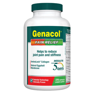 Genacol Pain Relief 專利膠原蛋白 + 蛋殼膜關節配方 (270粒／90日) | 海外代購-Supplements-FIT MART 香港智能健康及運動生活用品專門店：筋膜槍、瑜伽輔助工具、智能健身設備