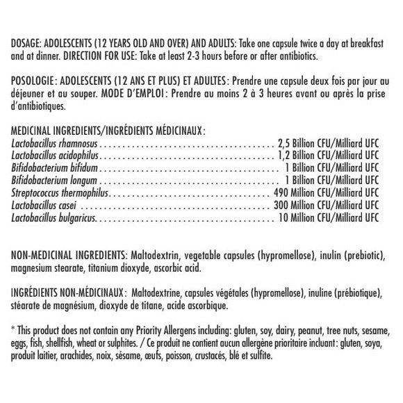 Probaclac 7菌株益生菌 65億CFU (120粒 x 2樽) | 海外代購-Supplements-FIT MART 香港智能健康及運動生活用品專門店：筋膜槍、瑜伽輔助工具、智能健身設備