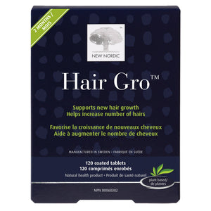 New Nordic Hair Gro 頭髮營養配方片 (120片) 產品圖片 1－Fitmart 加拿大直送健康選品