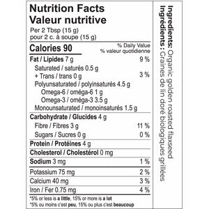 Canmar 有機烘焙金黃亞麻籽粉 Omega-3 + 膳食纖維 (1.2kg) 產品圖片 2－Fitmart 加拿大直送健康選品