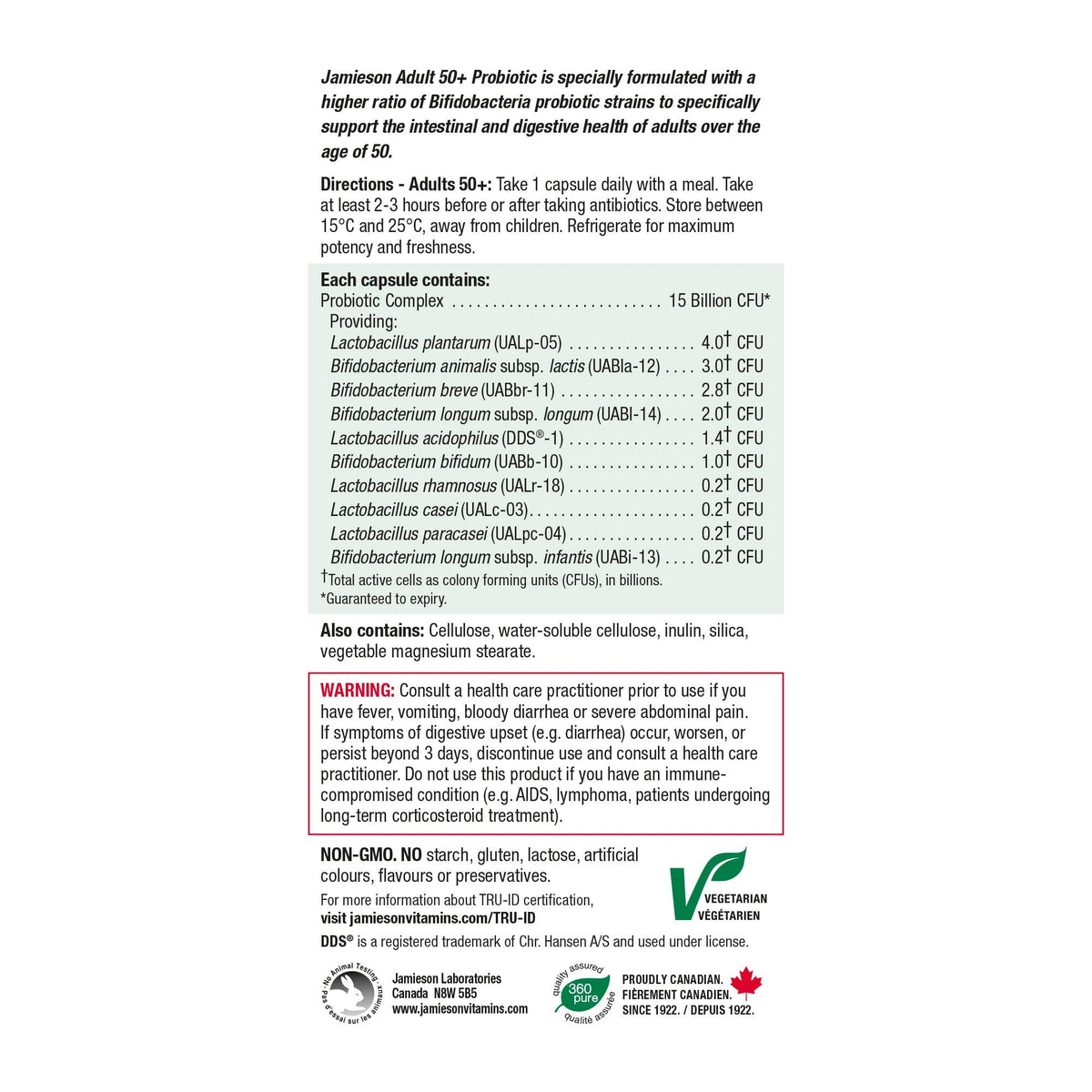 Jamieson 50+ 成人益生菌複合配方 (30粒 x 3樽) | 海外代購-Medicines-FIT MART 香港智能健康及運動生活用品專門店：筋膜槍、瑜伽輔助工具、智能健身設備