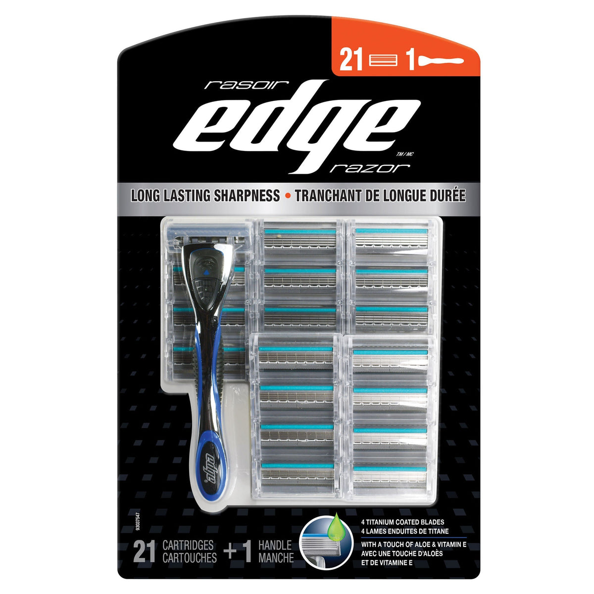 Edge 4刀片男士剃鬚套裝｜1手柄 + 21刀頭－Fitmart 健康生活選品 圖片 1