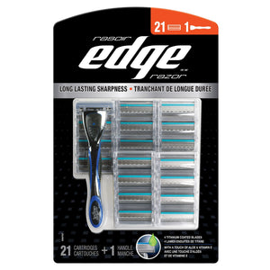 Edge 4刀片男士剃鬚套裝｜1手柄 + 21刀頭－Fitmart 健康生活選品 圖片 1
