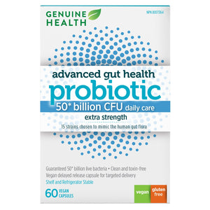 Genuine Health Advanced Gut Health 500億益生菌純素膠囊 (60粒) | 海外代購-Medicines-FIT MART 香港智能健康及運動生活用品專門店：筋膜槍、瑜伽輔助工具、智能健身設備