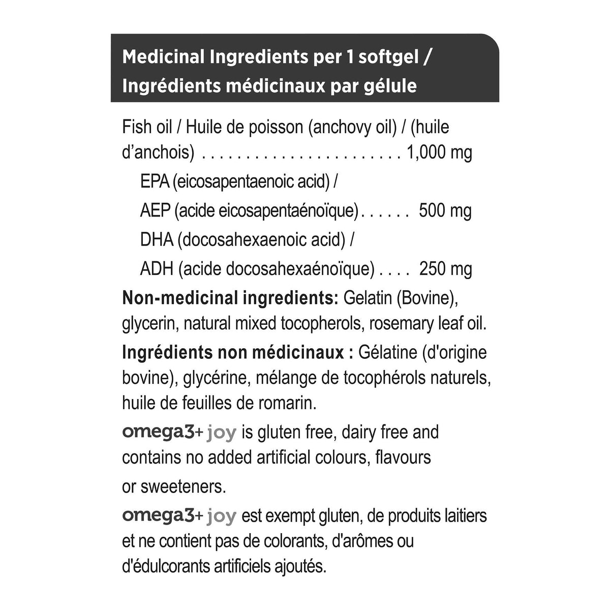 Genuine Health joy omega3+ 高濃度魚油 EPA 500mg + DHA 250mg (240粒) | 海外代購-Supplements-FIT MART 香港智能健康及運動生活用品專門店：筋膜槍、瑜伽輔助工具、智能健身設備