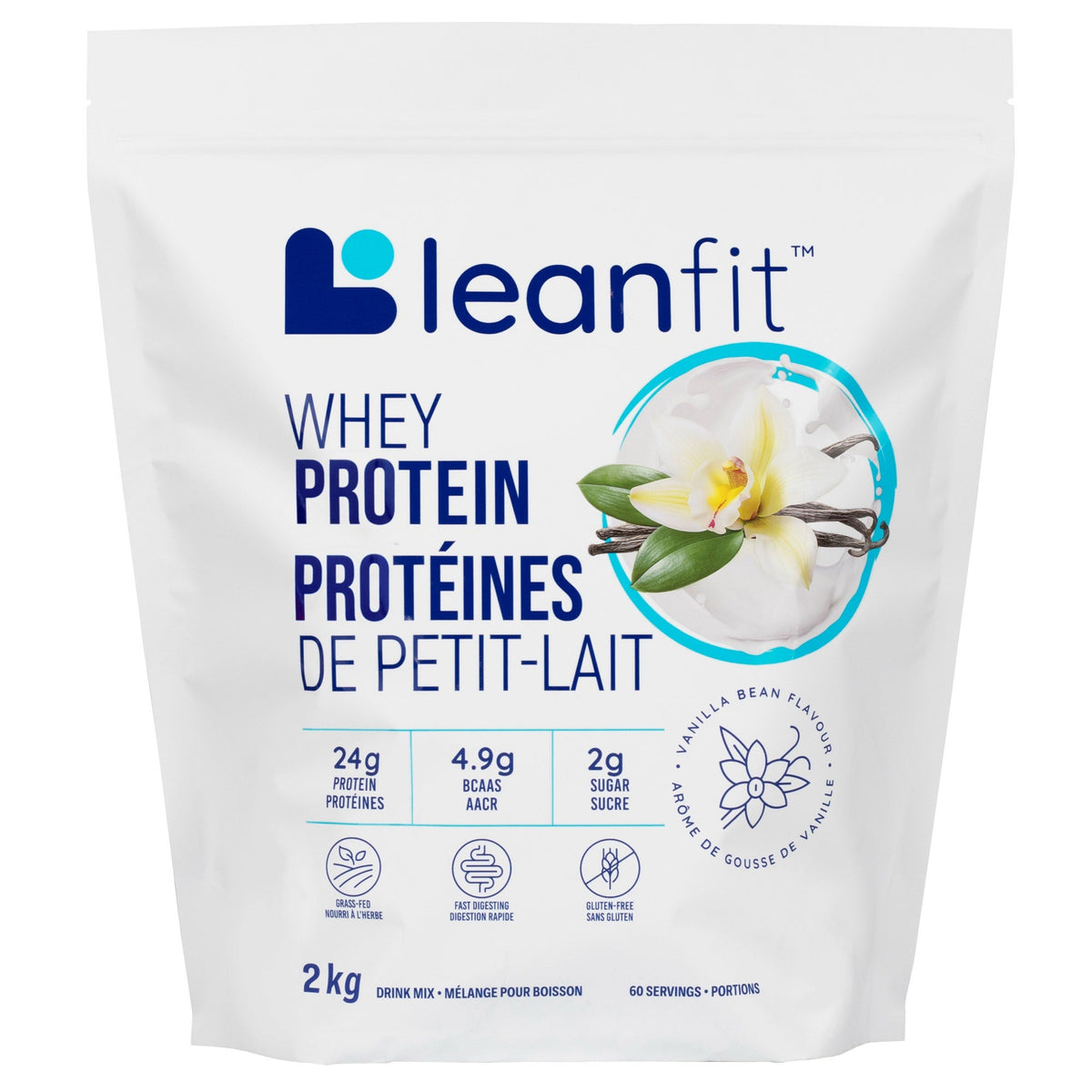 LeanFit 乳清蛋白粉 (2kg)｜Fitmart 加拿大直送-Supplements-FIT MART 香港智能健康及運動生活用品專門店：筋膜槍、瑜伽輔助工具、智能健身設備