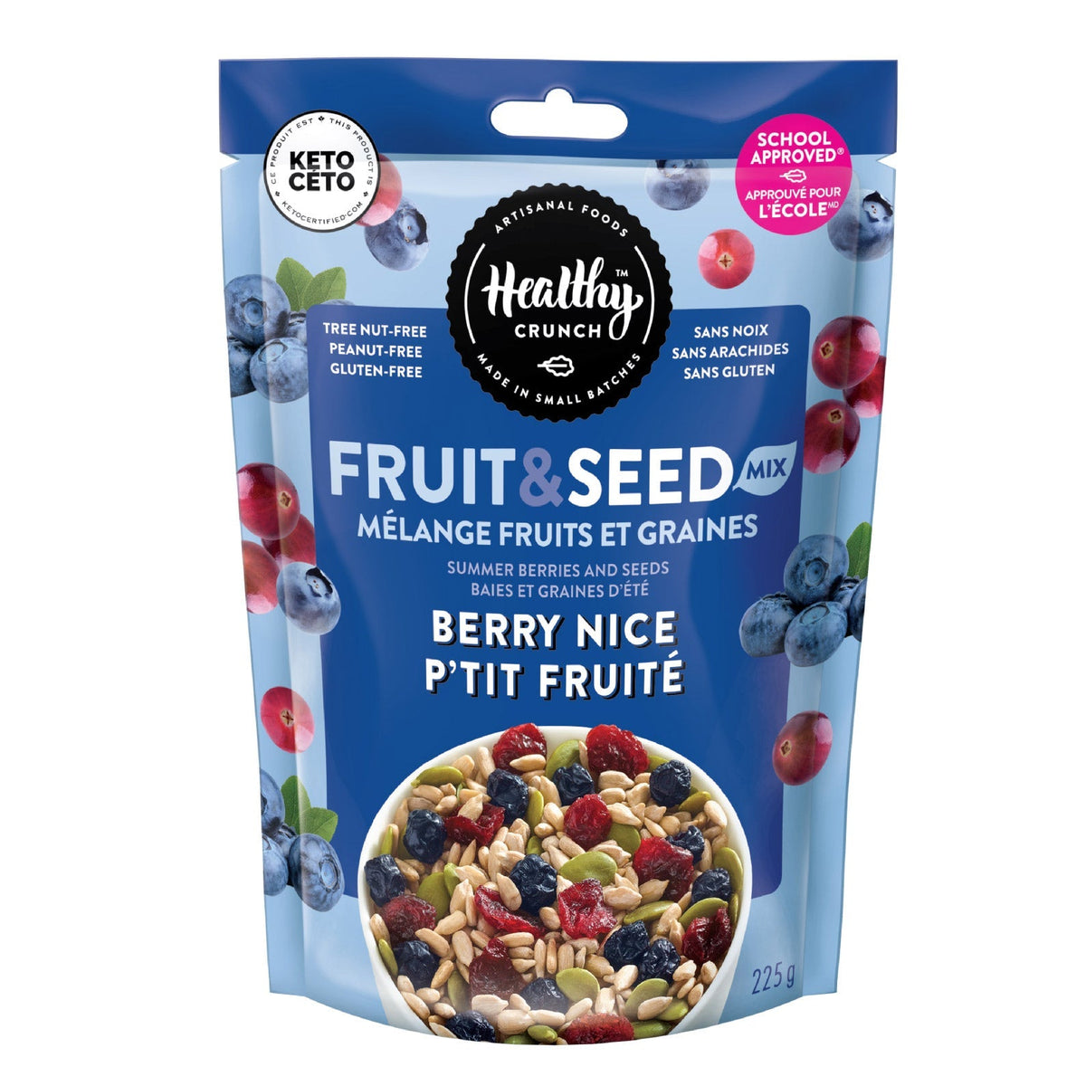 Healthy Crunch 果籽雜錦 (225g)｜Fitmart 加拿大直送-Food-FIT MART 香港智能健康及運動生活用品專門店：筋膜槍、瑜伽輔助工具、智能健身設備