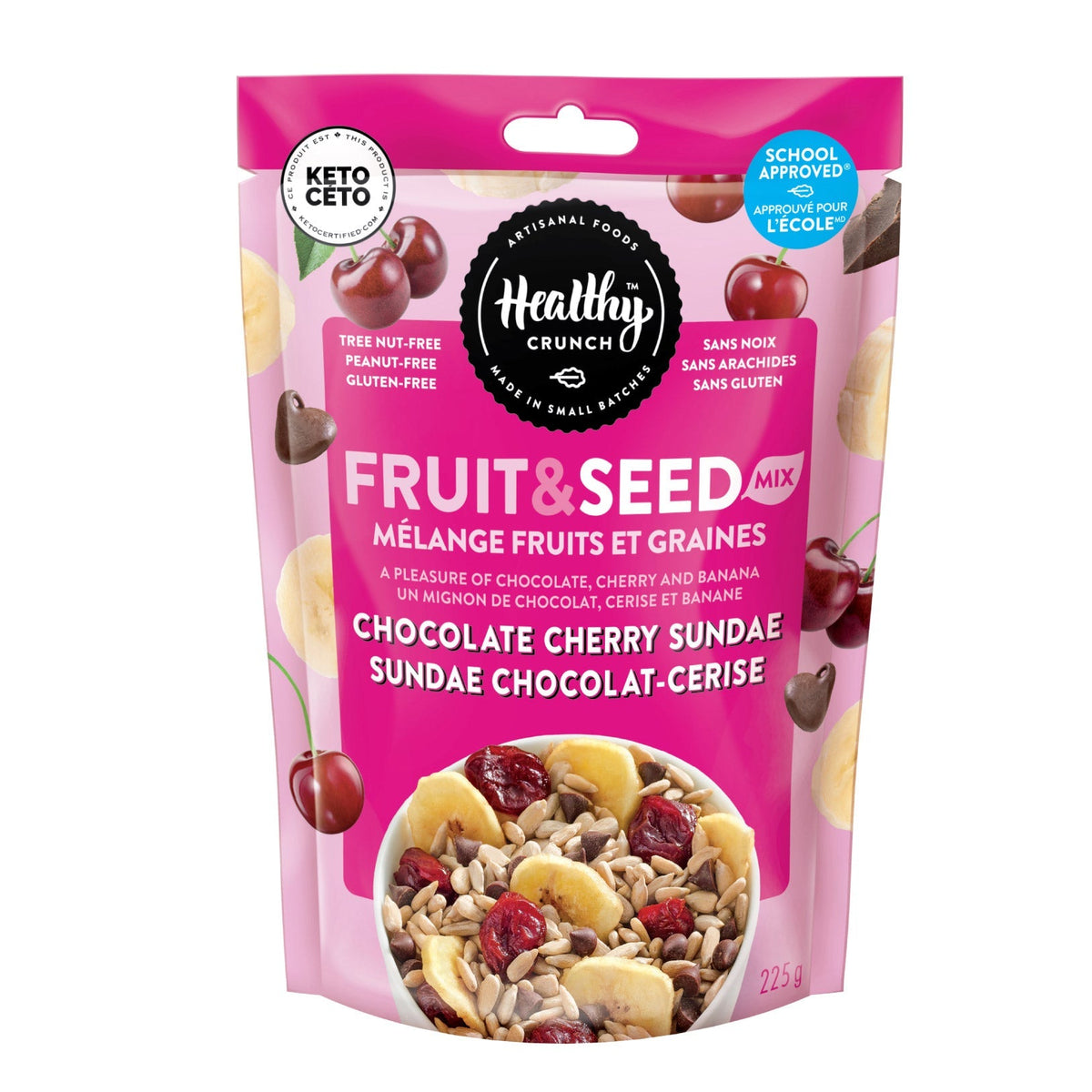 Healthy Crunch 果籽雜錦 (225g)｜Fitmart 加拿大直送-Food-FIT MART 香港智能健康及運動生活用品專門店：筋膜槍、瑜伽輔助工具、智能健身設備