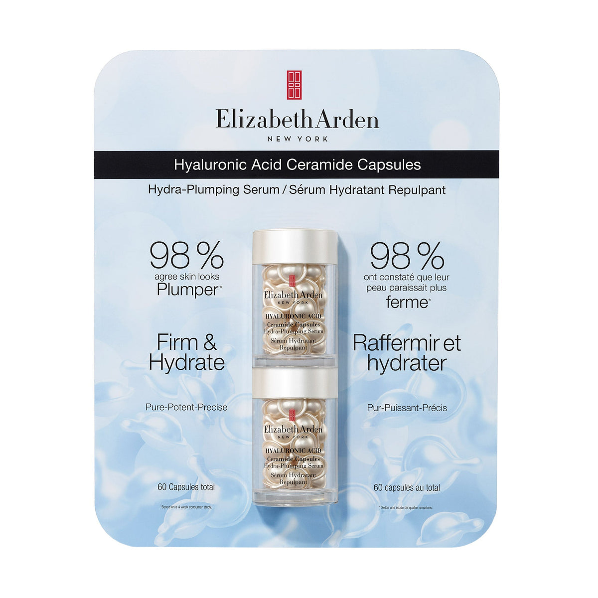 Elizabeth Arden 透明質酸神經醯胺膠囊 (30粒 x 2盒) 產品圖片 1－Fitmart 加拿大直送健康選品