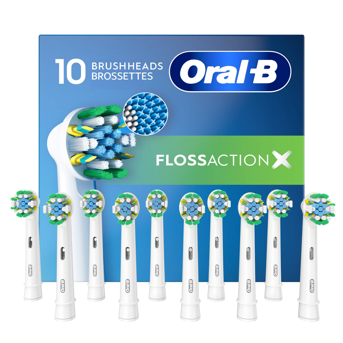 Oral-B 電動牙刷刷頭補充裝 (10-pack)｜Fitmart 加拿大直送-個人護理-FIT MART 香港智能健康及運動生活用品專門店：筋膜槍、瑜伽輔助工具、智能健身設備