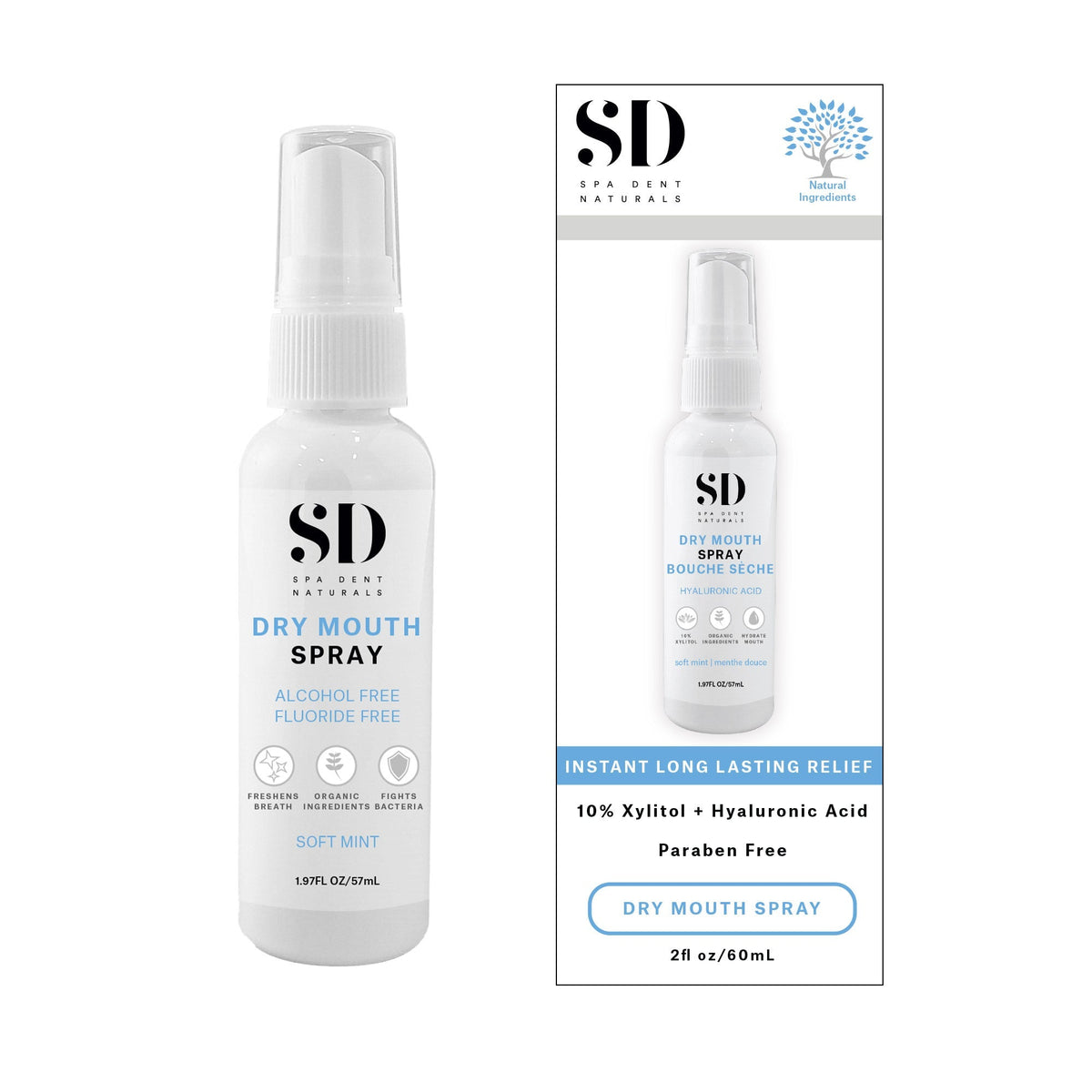 Spa Dent Naturals 透明質酸口腔保濕噴霧 (60mL)｜Fitmart 加拿大直送-個人護理-FIT MART 香港智能健康及運動生活用品專門店：筋膜槍、瑜伽輔助工具、智能健身設備