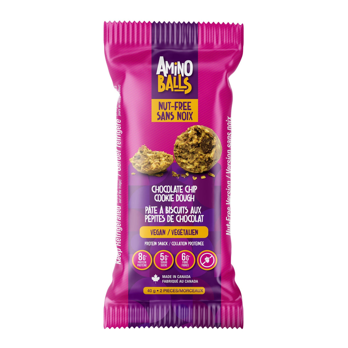 Amino Balls Vegan Protein Snack Assortment (40g) | Shipped from Canada by Fitmart
