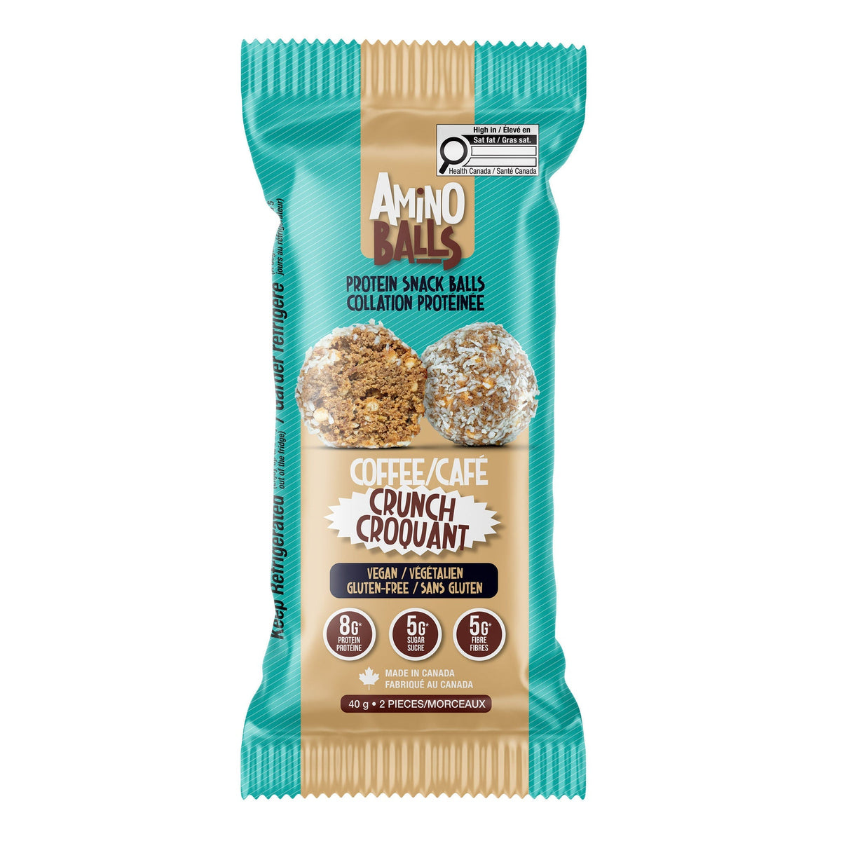 Amino Balls Vegan Protein Snack Assortment (40g) | Shipped from Canada by Fitmart