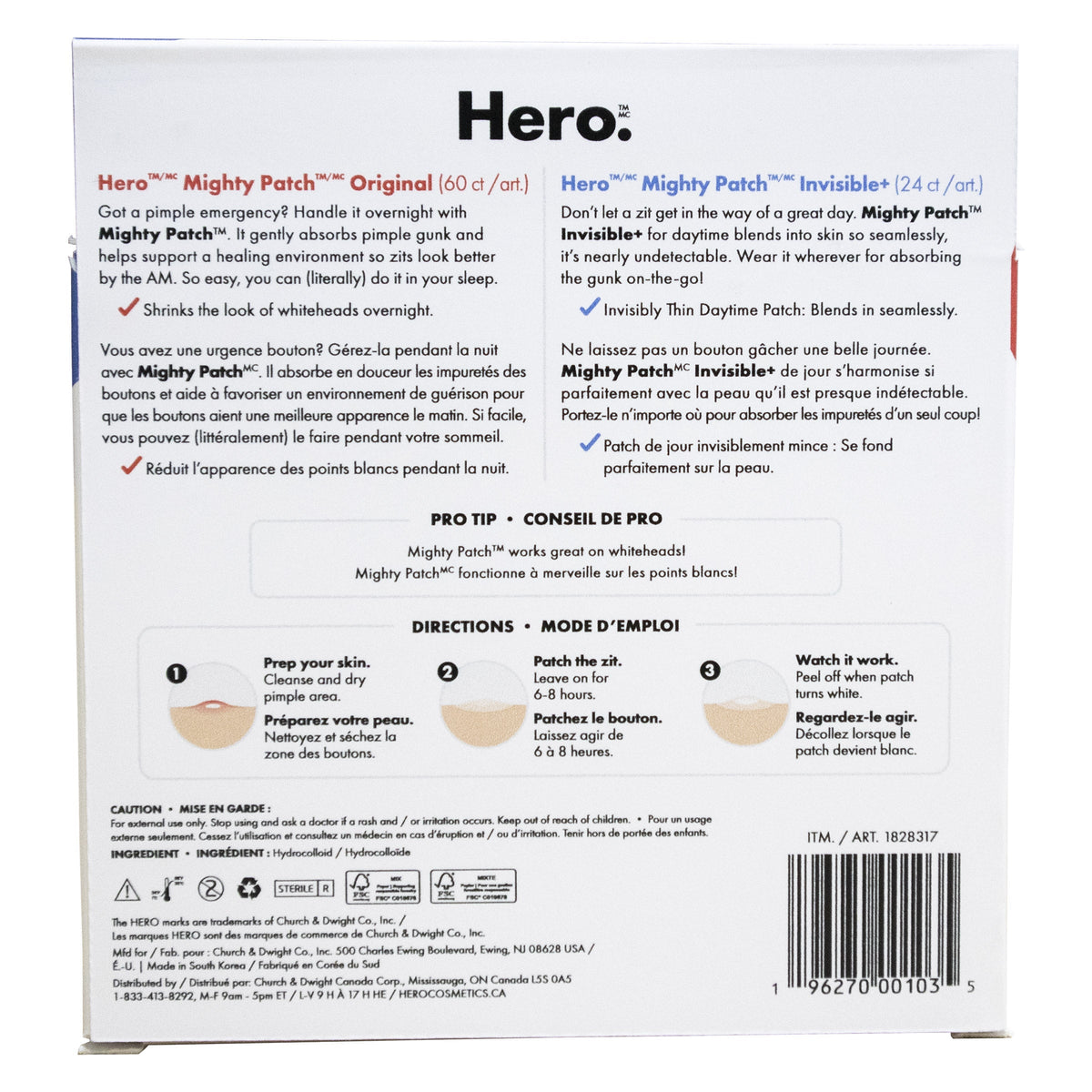 Hero Mighty Patch 暗瘡修護貼 Original + Invisible+ (84片) 產品圖片 3－Fitmart 加拿大直送健康選品