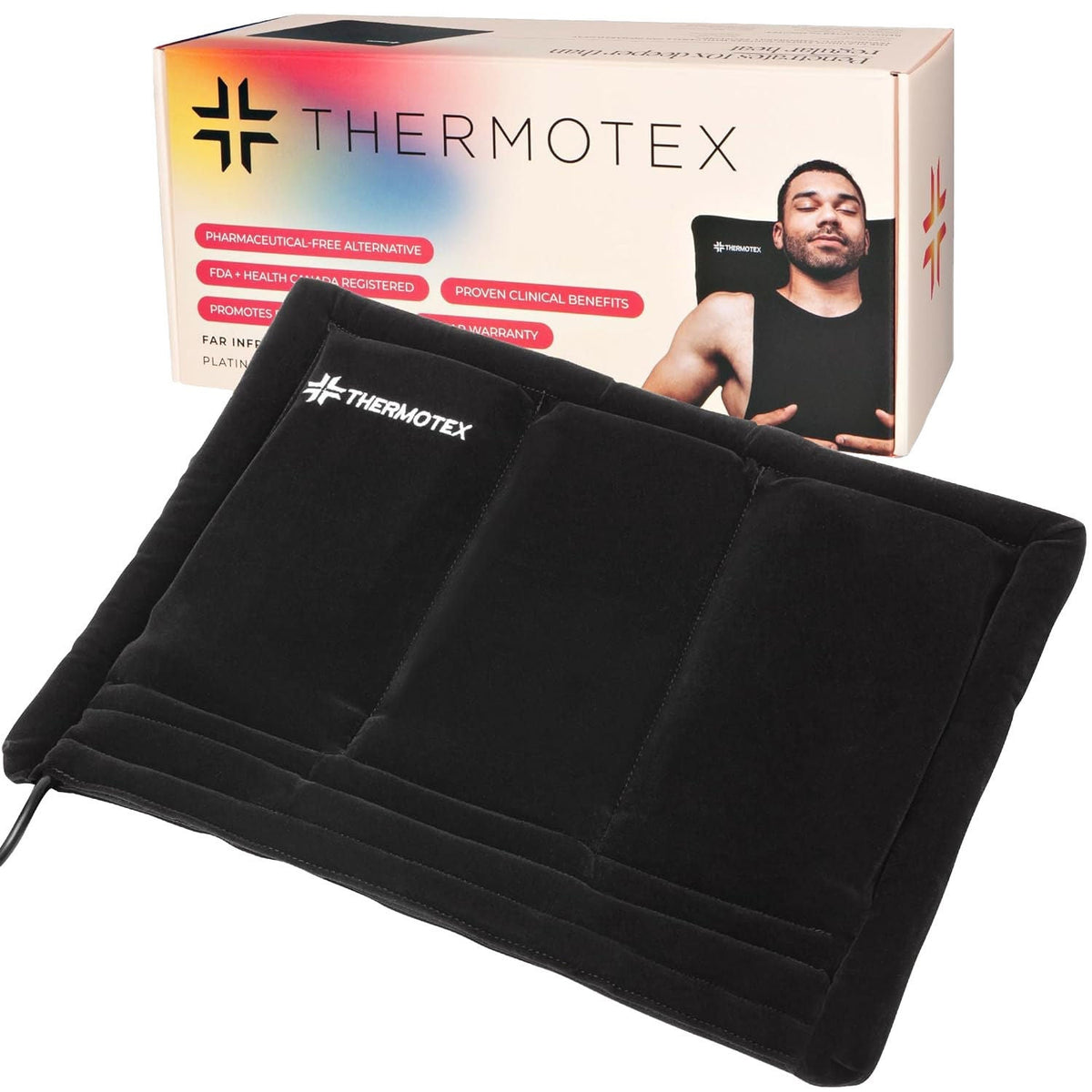Thermotex Platinum 遠紅外線熱敷墊｜運動後放鬆 33 x 43cm－Fitmart 健康生活選品 圖片 1