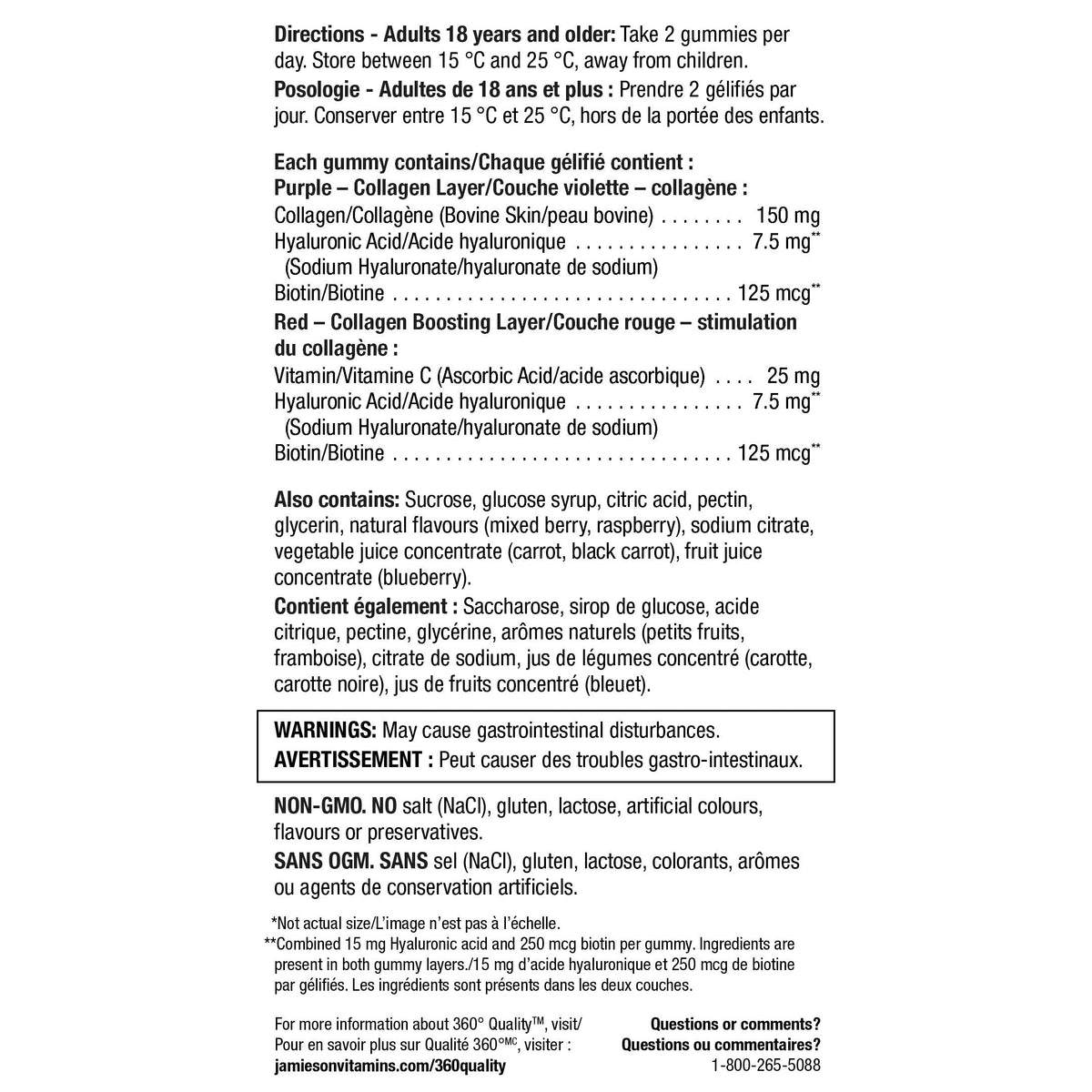 Jamieson 膠原蛋白 + 生物素軟糖 (180粒)-Supplements-FIT MART 香港智能健康及運動生活用品專門店：筋膜槍、瑜伽輔助工具、智能健身設備