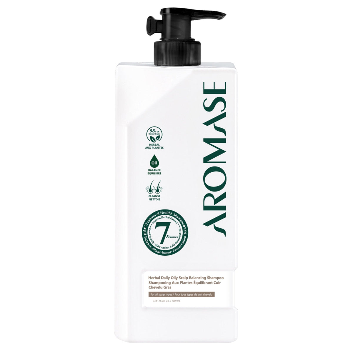 Aromase 草本控油頭皮平衡洗髮水 (1L)｜Fitmart 加拿大直送-個人護理-FIT MART 香港智能健康及運動生活用品專門店：筋膜槍、瑜伽輔助工具、智能健身設備