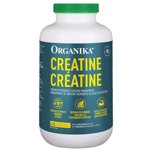 Organika 肌酸一水合物 500mg 素食膠囊 (410粒)-Supplements-FIT MART 香港智能健康及運動生活用品專門店：筋膜槍、瑜伽輔助工具、智能健身設備