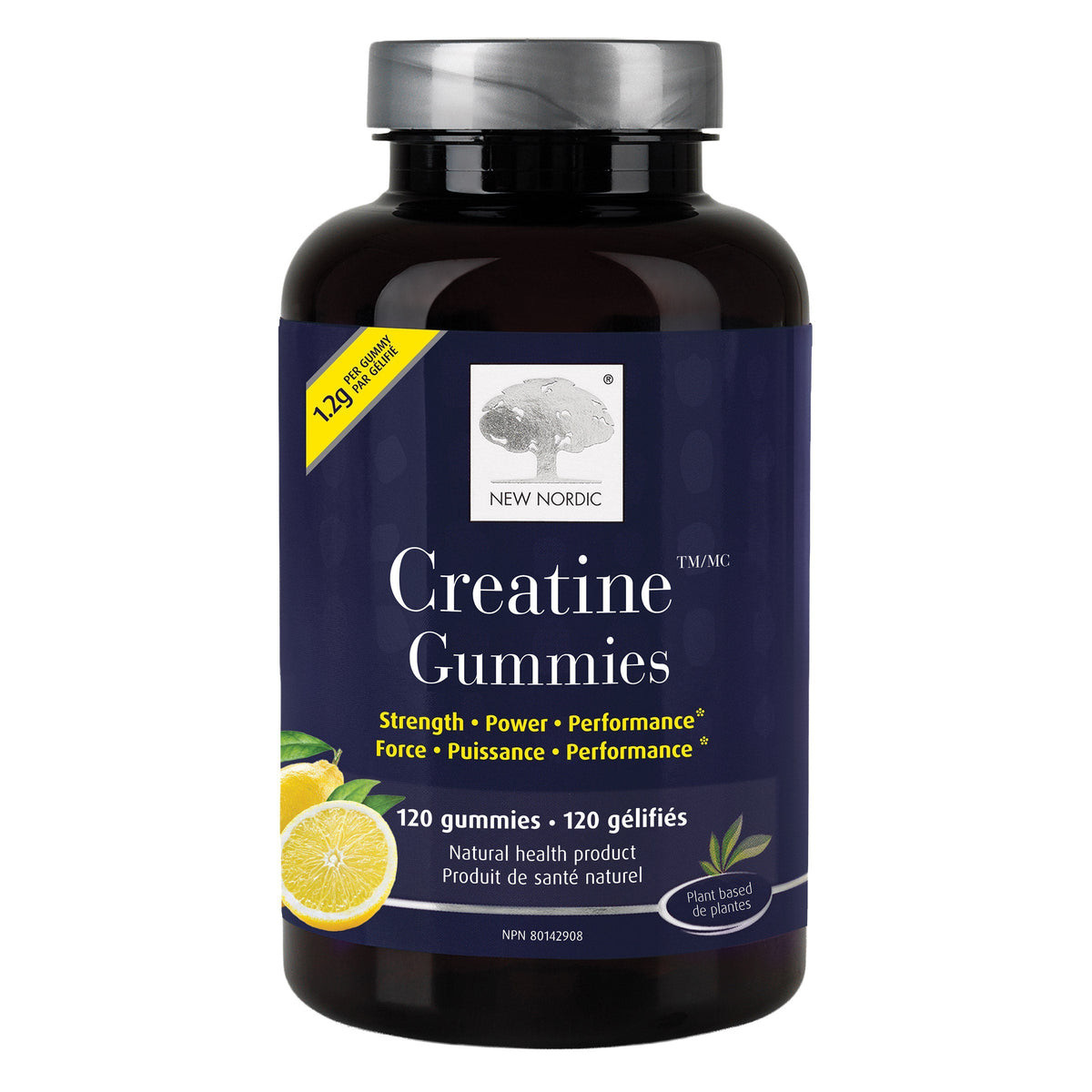 New Nordic Creatine 肌酸運動增肌軟糖 檸檬味 1.2g／粒 (120粒) | 海外代購-Supplements-FIT MART 香港智能健康及運動生活用品專門店：筋膜槍、瑜伽輔助工具、智能健身設備