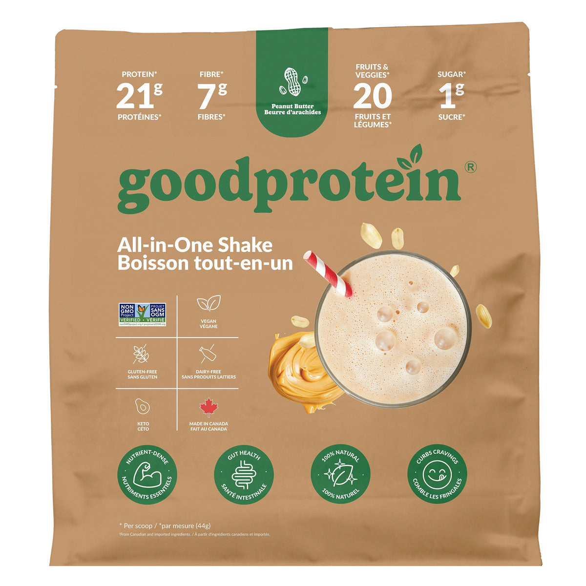 Good Protein 全營養代餐蛋白粉 (2kg)｜Fitmart 加拿大直送-Supplements-FIT MART 香港智能健康及運動生活用品專門店：筋膜槍、瑜伽輔助工具、智能健身設備