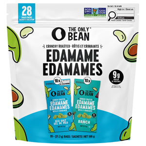 The Only Bean 牛油果油烘焙毛豆脆脆 海鹽＋Ranch (21g x 28包) 產品圖片 1－Fitmart 加拿大直送健康選品