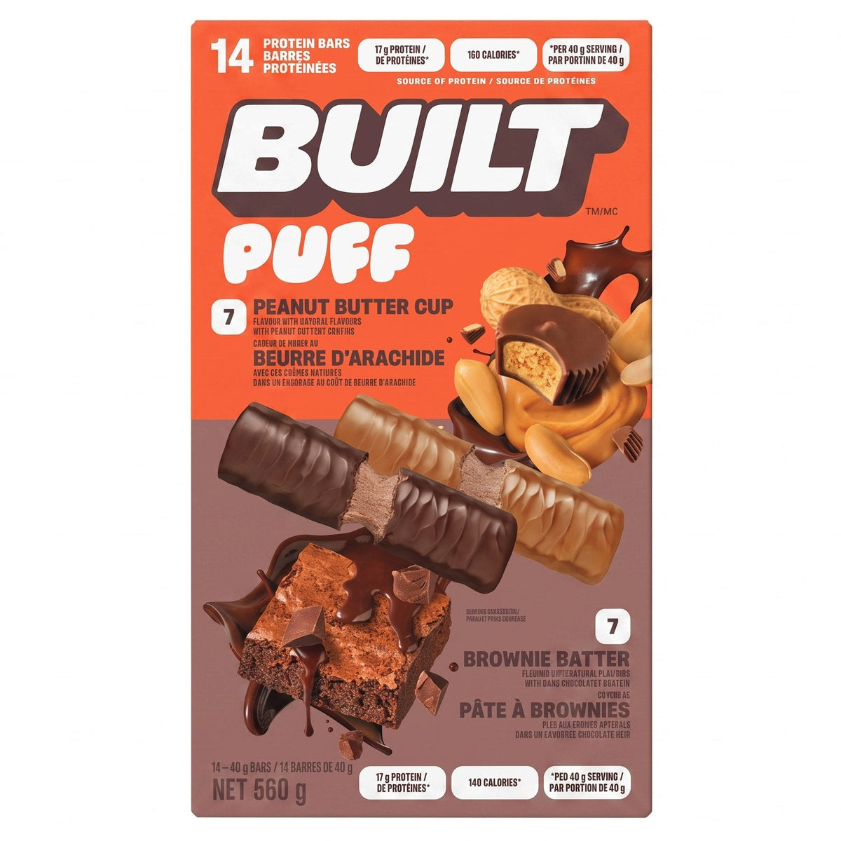 Built 蛋白棒雜錦 (40g)｜Fitmart 加拿大直送-Supplements-FIT MART 香港智能健康及運動生活用品專門店：筋膜槍、瑜伽輔助工具、智能健身設備