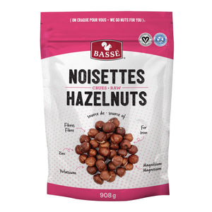 Bassé Plain Raw Hazelnuts 100% Natural Nuts (908g)