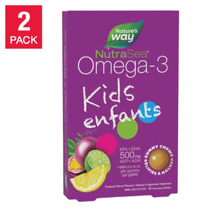 NutraSea 兒童Omega-3 熱帶柑橘味軟糖 (30粒 x 2包) | 海外代購-Supplements-FIT MART 香港智能健康及運動生活用品專門店：筋膜槍、瑜伽輔助工具、智能健身設備