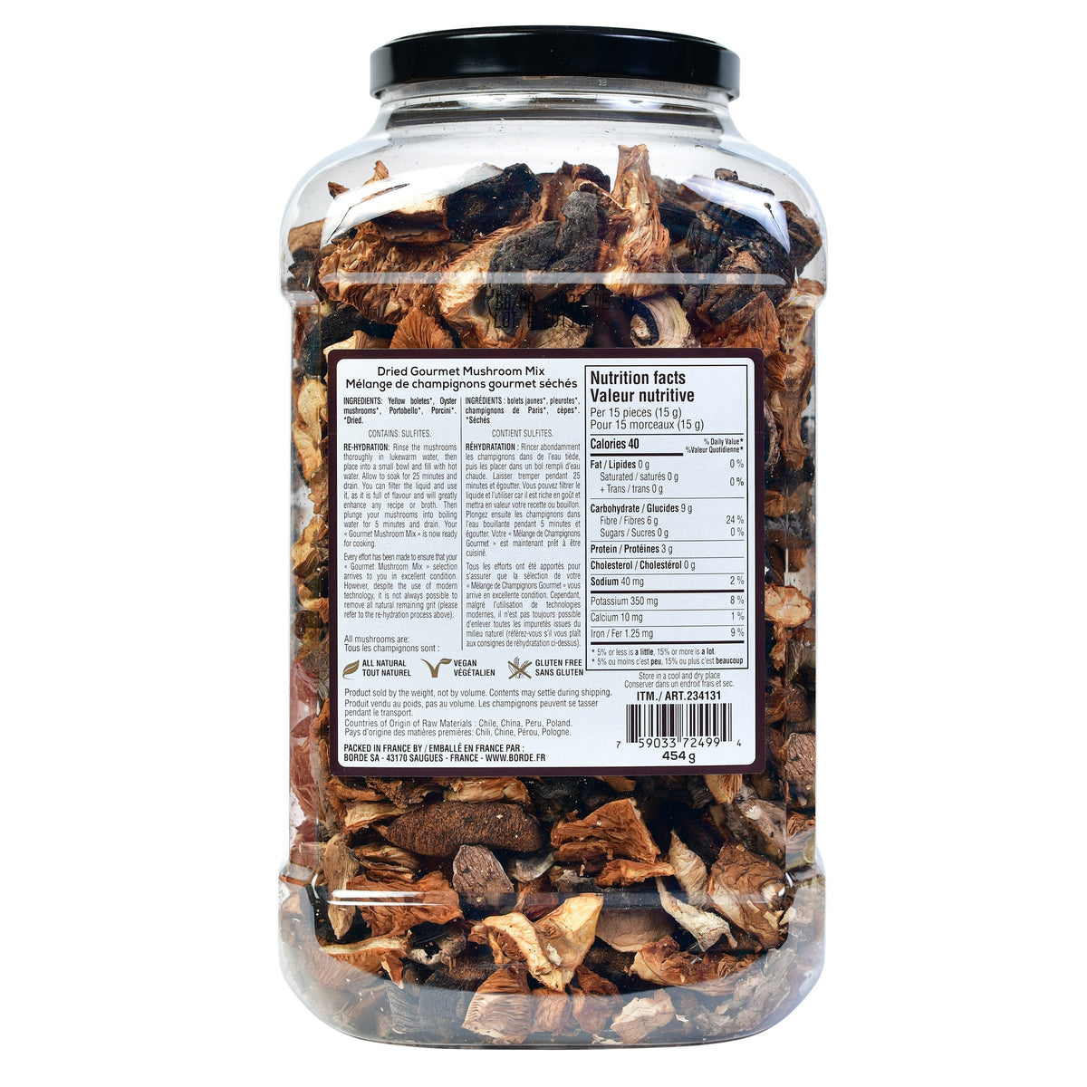 The Wild Mushroom Co. 法國乾野菌菇雜錦 無麩質純素 (454g) 產品圖片 2－Fitmart 加拿大直送健康選品
