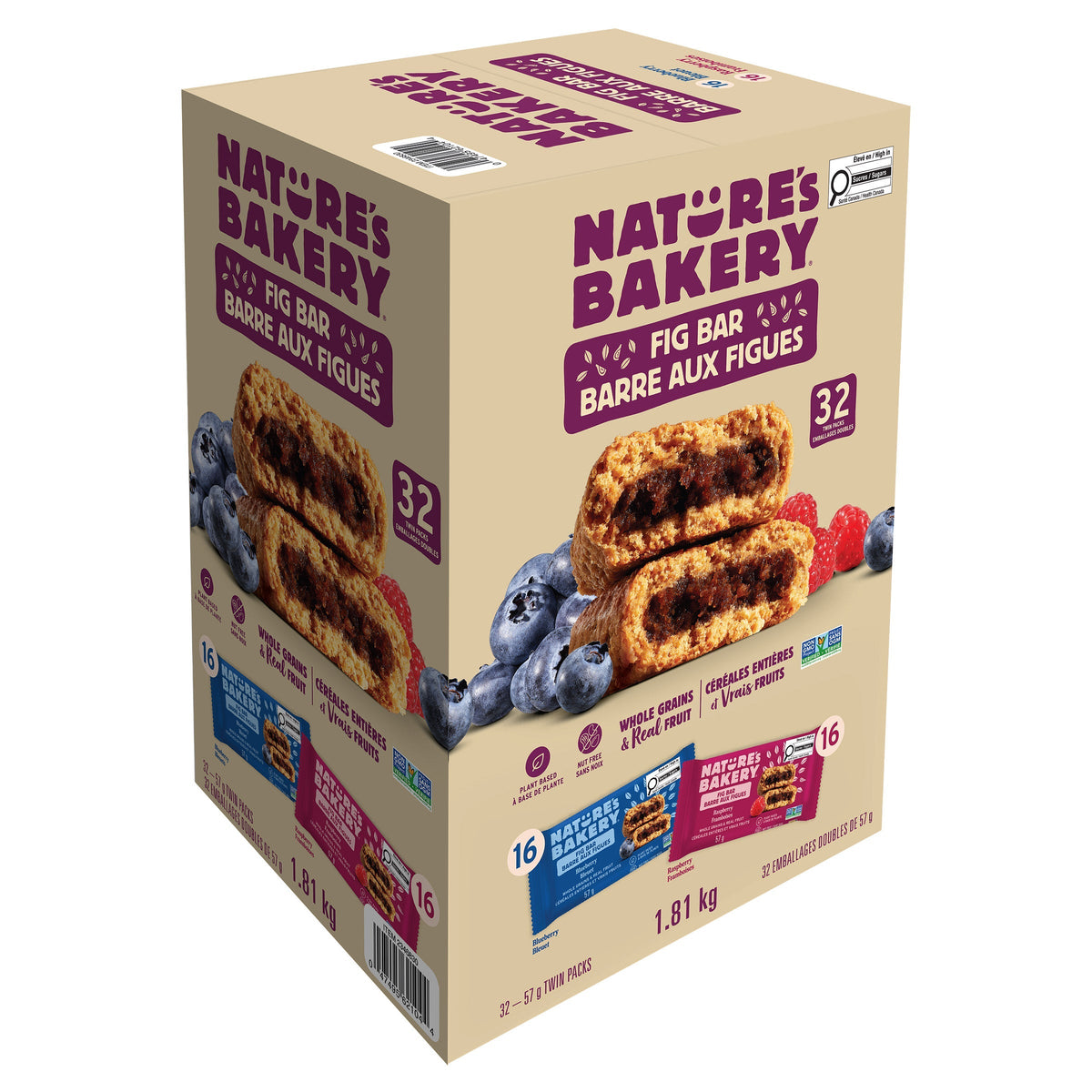 Nature's Bakery 全麥無花果棒雜錦 (57g)｜Fitmart 加拿大直送-Food-FIT MART 香港智能健康及運動生活用品專門店：筋膜槍、瑜伽輔助工具、智能健身設備