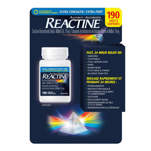 Reactine 特強24小時抗敏片 10mg (190片) | 海外代購-Medicines-FIT MART 香港智能健康及運動生活用品專門店：筋膜槍、瑜伽輔助工具、智能健身設備
