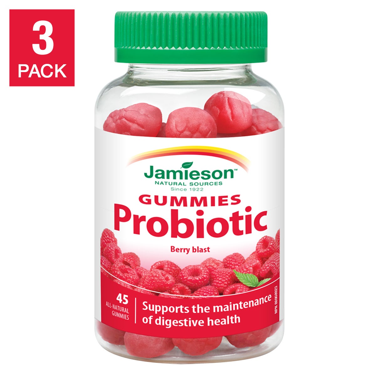 Jamieson 益生菌軟糖 (45粒 x 3樽) | 海外代購-Medicines-FIT MART 香港智能健康及運動生活用品專門店：筋膜槍、瑜伽輔助工具、智能健身設備