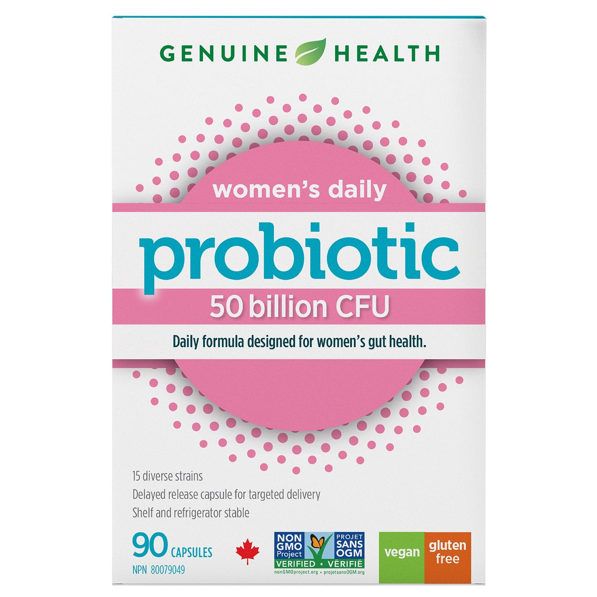 Genuine Health 女士Advanced Gut Health 500億益生菌 (90粒) | 海外代購-Medicines-FIT MART 香港智能健康及運動生活用品專門店：筋膜槍、瑜伽輔助工具、智能健身設備