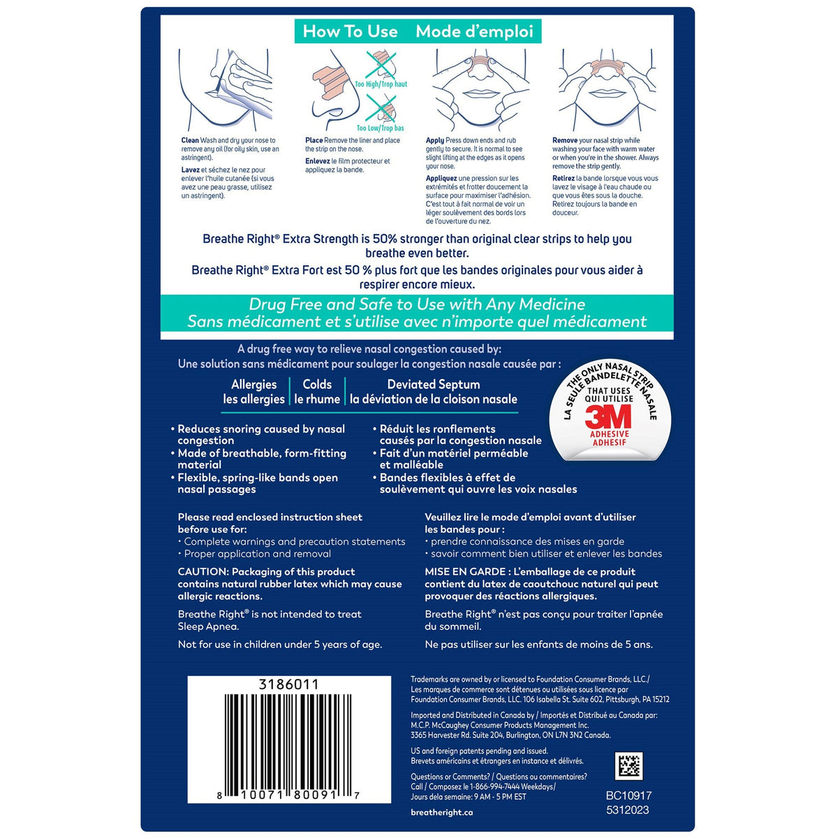 Breathe Right 特強透明通鼻貼 敏感肌適用 (72片) | 海外代購-Medicines-FIT MART 香港智能健康及運動生活用品專門店：筋膜槍、瑜伽輔助工具、智能健身設備