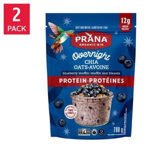 Prana Overnight Protein 高蛋白奇亞籽隔夜燕麥 (780g x 2包) | 海外代購-Food-FIT MART 香港智能健康及運動生活用品專門店：筋膜槍、瑜伽輔助工具、智能健身設備